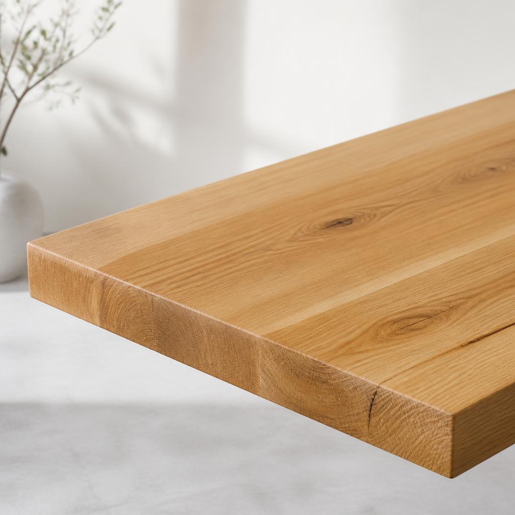 Oak Tabletop — Straight Edge