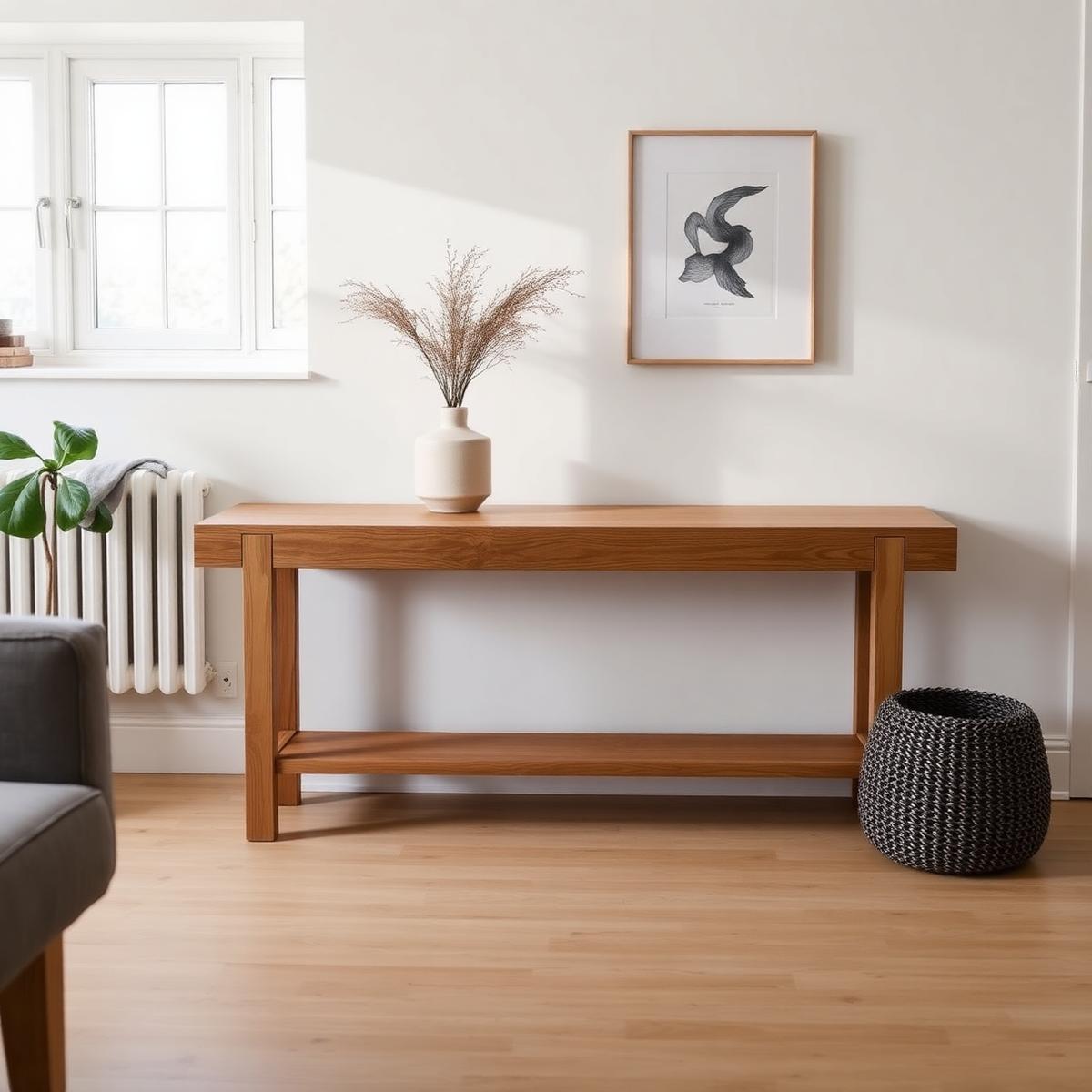 Custom Oak Console